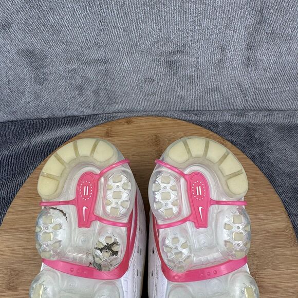 Nike Air VaporMax 360 Shoes Womens Size 6 White Pink Volt Running CQ4538-001 - Picture 8 of 9